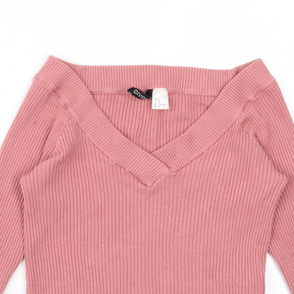 Divided Womens Pink   Pullover Jumper Size M