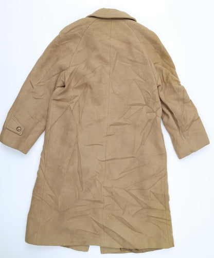 Womens UK Size 12 Preworn Brown Overcoat