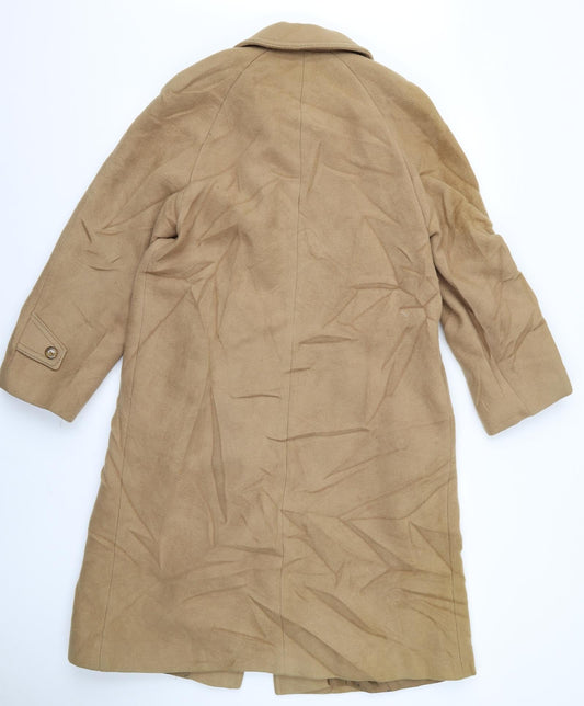 Womens UK Size 12 Preworn Brown Overcoat