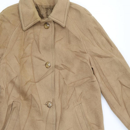 Womens UK Size 12 Preworn Brown Overcoat