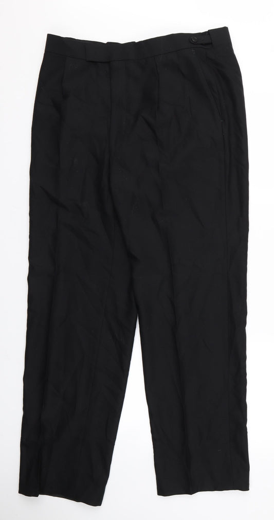 Womens UK Size 32 Alexandra Regular Fit  Black Trousers