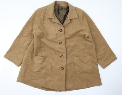 Womens UK Size XL Preworn Beige Parka Coat