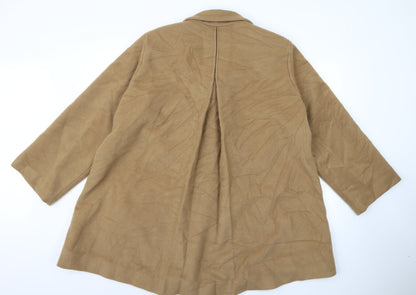 Womens UK Size XL Preworn Beige Parka Coat