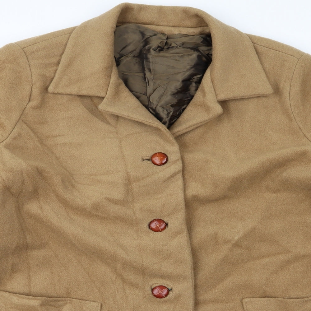 Womens UK Size XL Preworn Beige Parka Coat