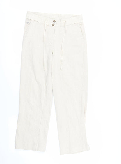 Womens UK Size L Preworn Regular Fit Sweatpants Brown Trousers