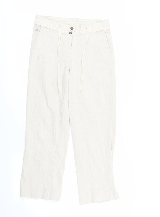 Womens UK Size L Preworn Regular Fit Sweatpants Brown Trousers