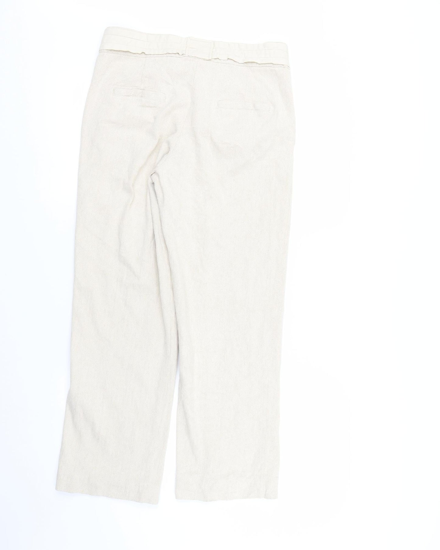Womens UK Size L Preworn Regular Fit Sweatpants Brown Trousers