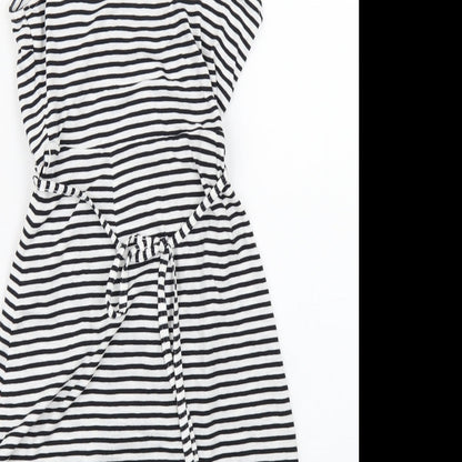 H&M Womens Blue Striped  A-Line Skirt Size XS