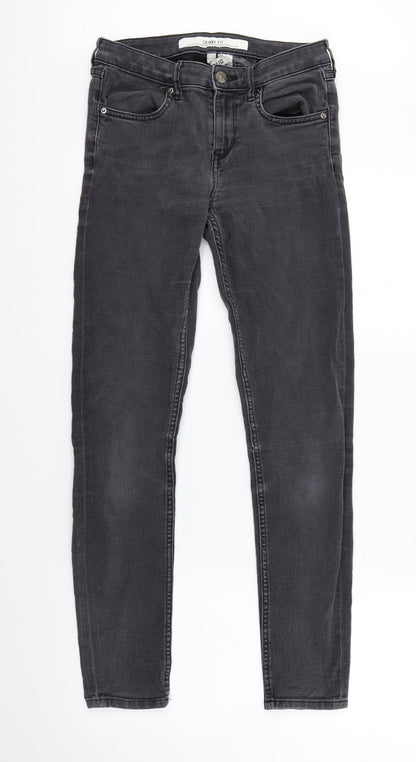 Womens UK Size 8 Divided Regular Fit Skinny Black Jeans