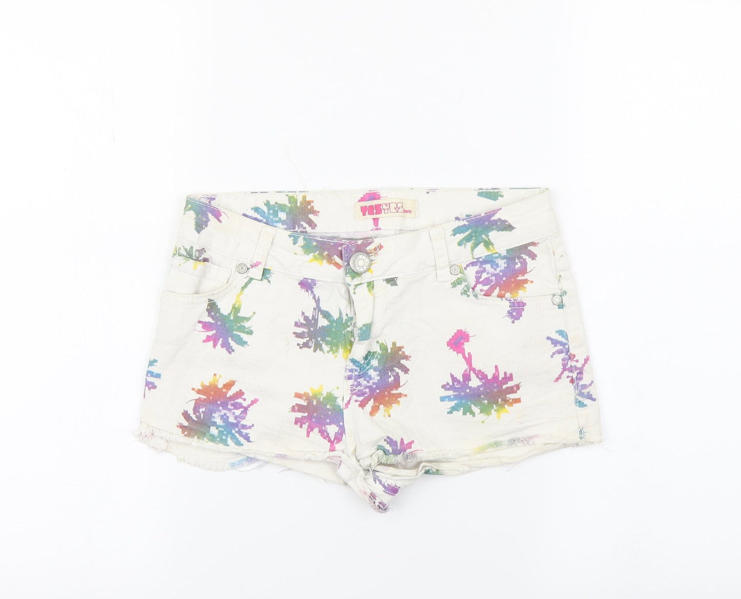 Womens UK Size 8 yesyes Regular Fit Cut-Off Shorts