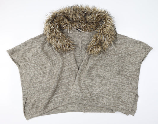 Atmosphere Womens Brown   Cape Jumper One Size