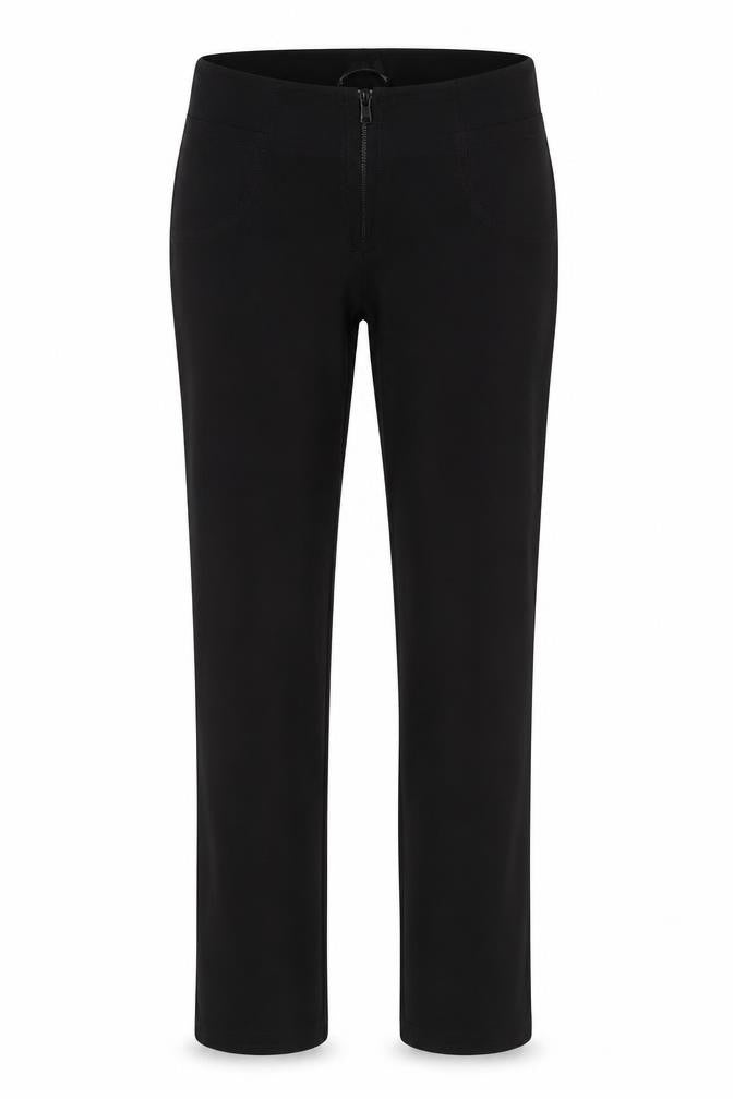 Womens UK Size 12 Preworn Regular Fit  Black Trousers
