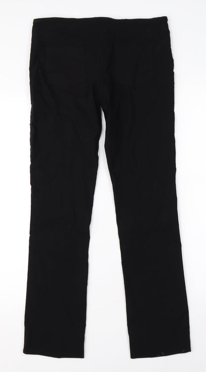 Womens UK Size 12 Preworn Regular Fit  Black Trousers