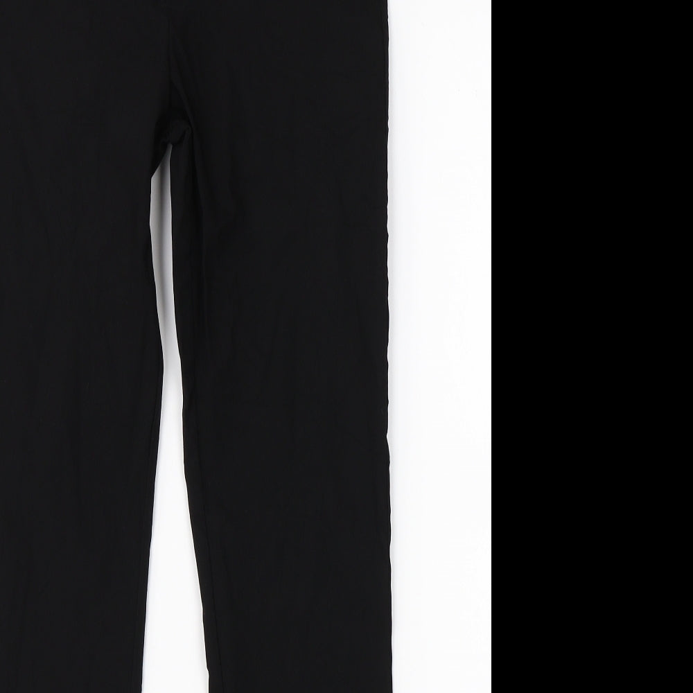 Womens UK Size 12 Preworn Regular Fit  Black Trousers