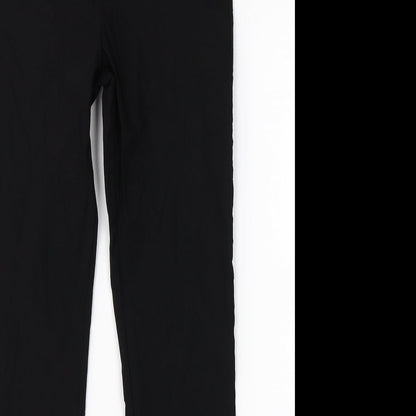 Womens UK Size 12 Preworn Regular Fit  Black Trousers
