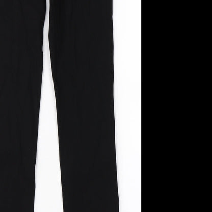 Womens UK Size 12 Preworn Regular Fit  Black Trousers