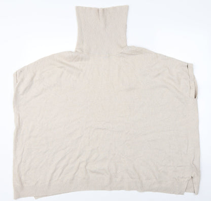 New Look Womens Beige   Cape Jumper Size S
