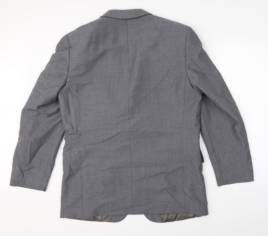 Mens UK Size 42 Preworn Regular Grey Suit Jacket