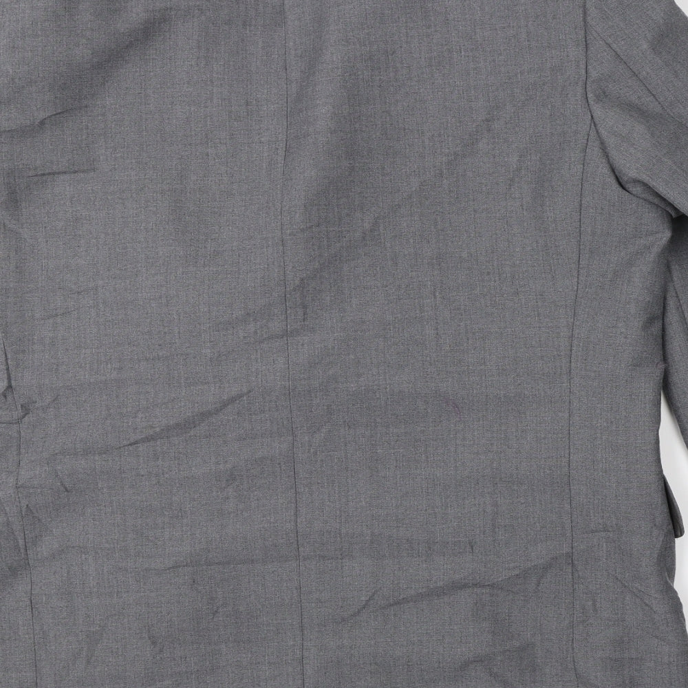 Mens UK Size 42 Preworn Regular Grey Suit Jacket
