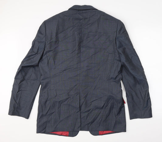 Mens UK Size 42 Preworn Regular Grey Suit Jacket