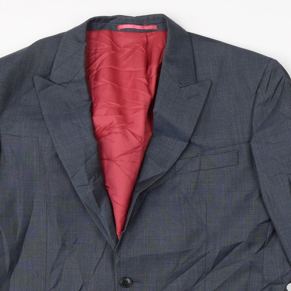 Mens UK Size 42 Preworn Regular Grey Suit Jacket