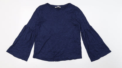 George Womens Blue  Jersey Basic T-Shirt Size 10