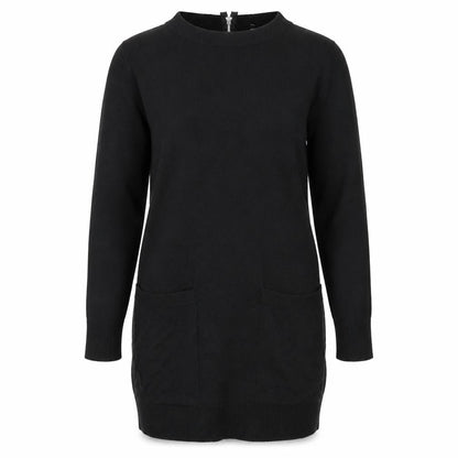 Topshop Womens Black  Knit Pullover Jumper Size 8