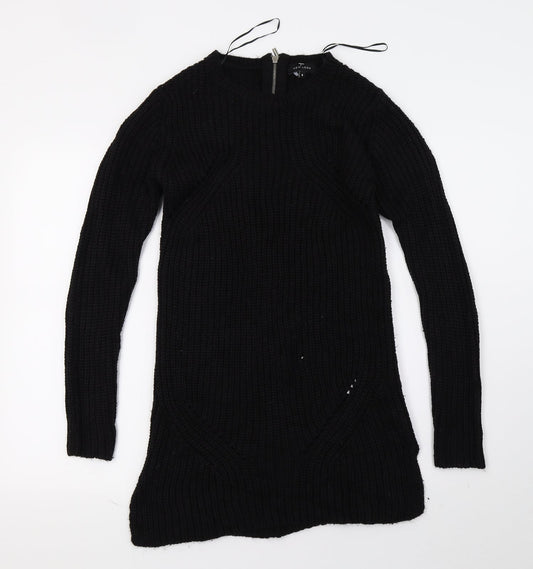 New Look Womens Black  Knit Pencil Dress  Size 8