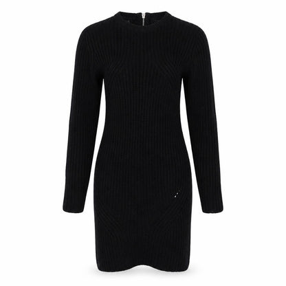New Look Womens Black  Knit Pencil Dress  Size 8