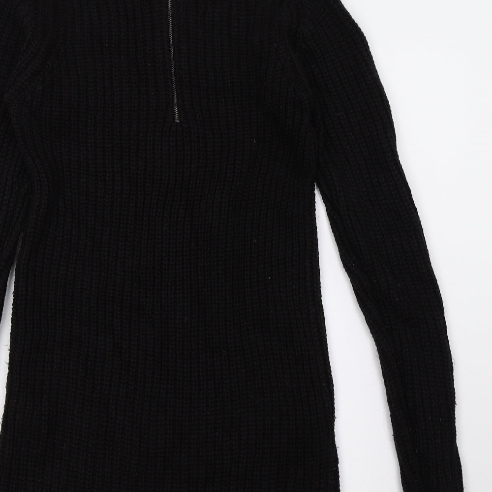 New Look Womens Black  Knit Pencil Dress  Size 8