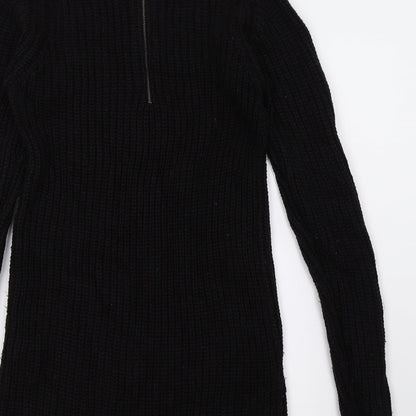 New Look Womens Black  Knit Pencil Dress  Size 8