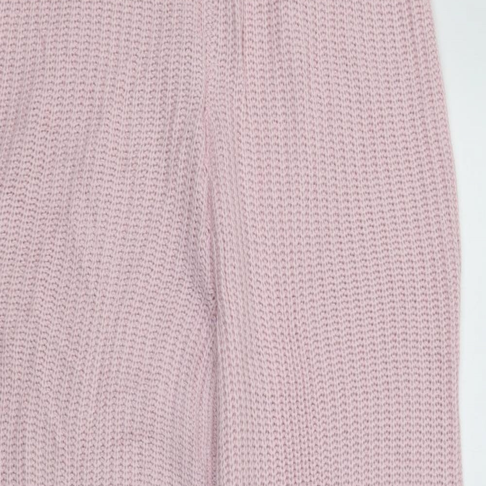 Womens UK Size S Boohoo Regular Fit Jogger Pink Trousers