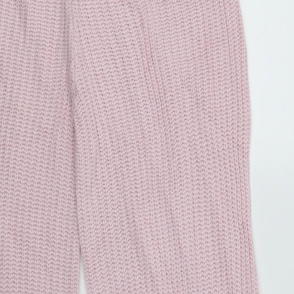 Womens UK Size S Boohoo Regular Fit Jogger Pink Trousers