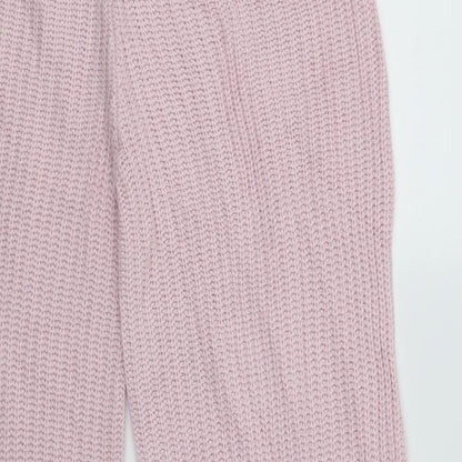 Womens UK Size S Boohoo Regular Fit Jogger Pink Trousers