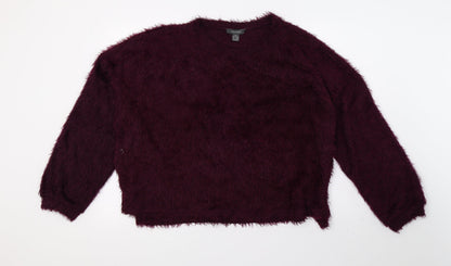 Primark Womens Purple  Knit Pullover Jumper Size 18