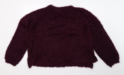 Primark Womens Purple  Knit Pullover Jumper Size 18