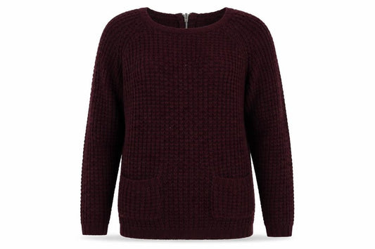 Heart & Soul Womens Purple  Knit Pullover Jumper Size 12