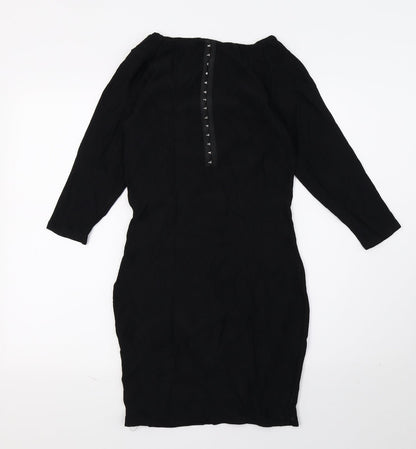 H&M Womens Black   Pencil Dress  Size 8