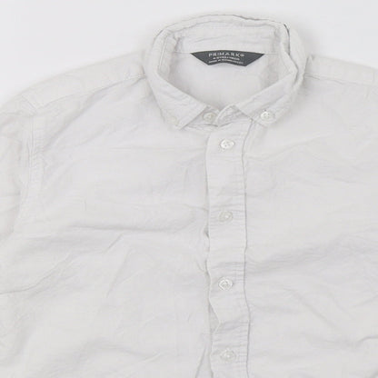 Primark Boys White   Basic Button-Up Size 4-5 Years