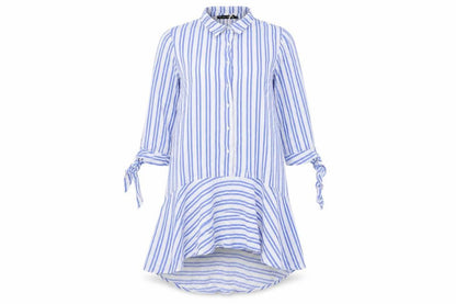 Zara Womens Blue Striped  Fit & Flare  Size 4
