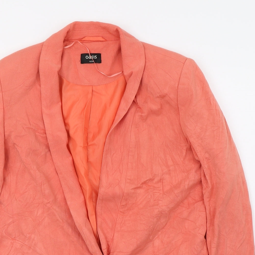 Womens UK Size 8 Oasis Orange Jacket