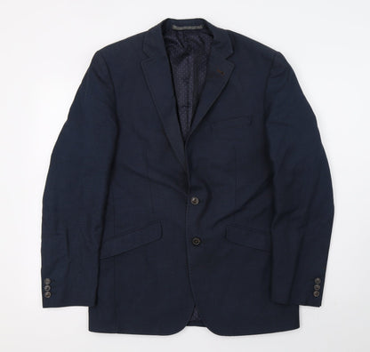 Mens UK Size M M&S Regular Blue Suit Jacket
