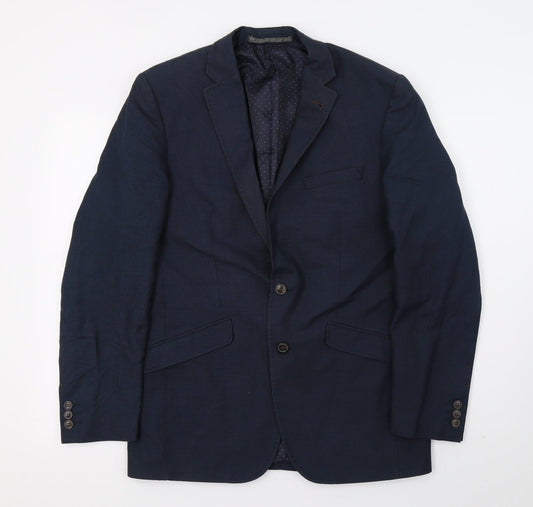 Mens UK Size M M&S Regular Blue Suit Jacket
