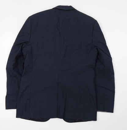 Mens UK Size M M&S Regular Blue Suit Jacket