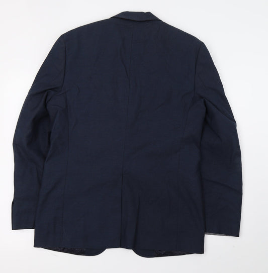 Mens UK Size M M&S Regular Blue Suit Jacket