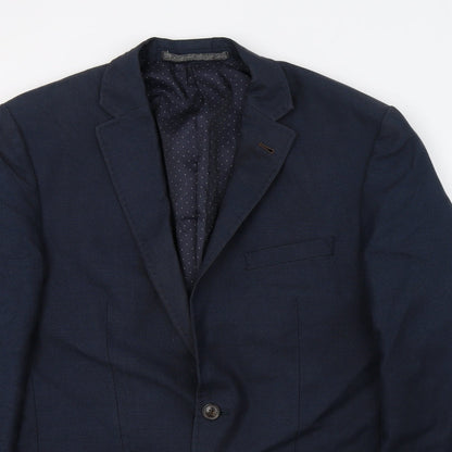 Mens UK Size M M&S Regular Blue Suit Jacket