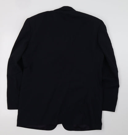 Mens UK Size L David Moss Regular Blue Suit Jacket