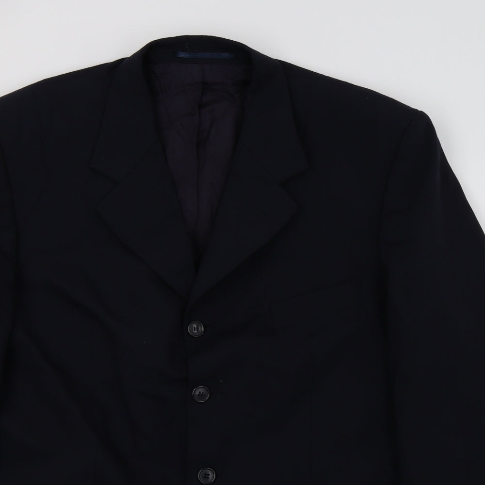Mens UK Size L David Moss Regular Blue Suit Jacket