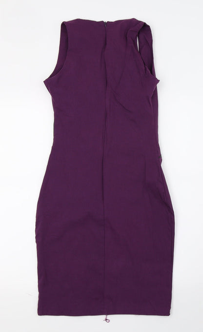 Goddess London Womens Purple   Pencil Dress  Size 10