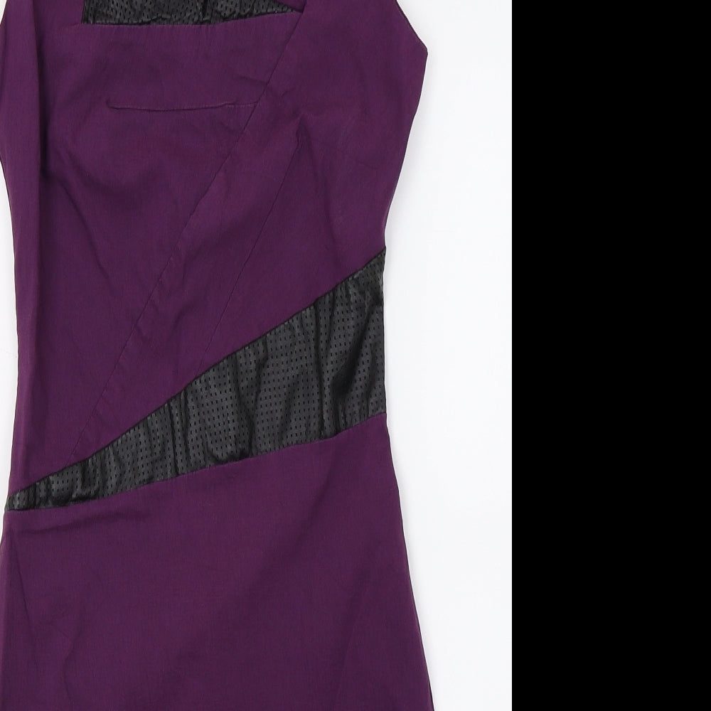 Goddess London Womens Purple   Pencil Dress  Size 10